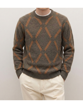Girocollo Jaquard Rombi Mohair