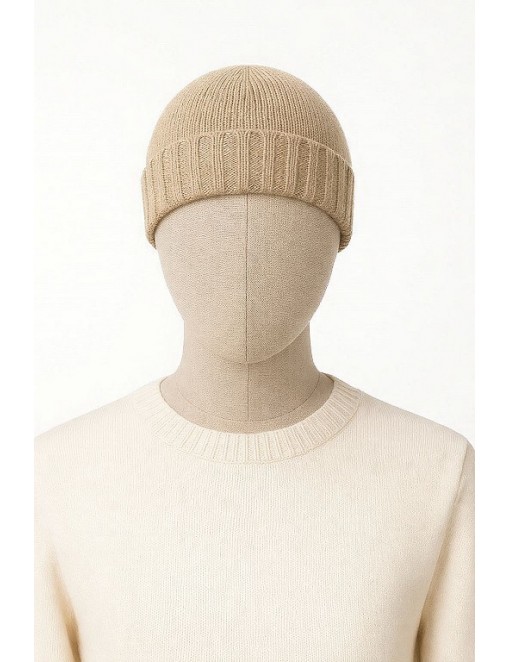 Cappello Rasato con Balza 100% Cashmere