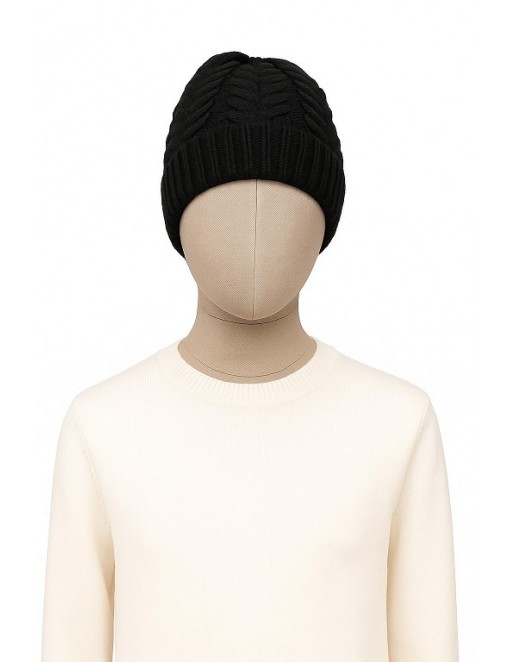 Cappello a Trecce in Misto Cashmere