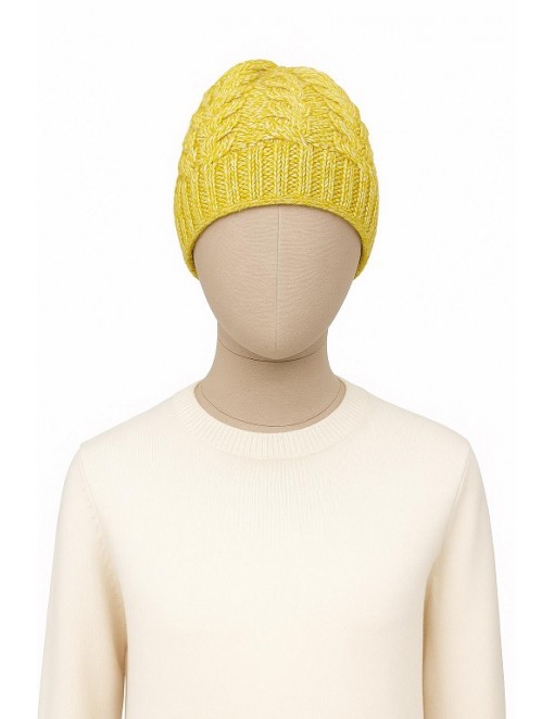Cappello a Trecce in Misto Cashmere