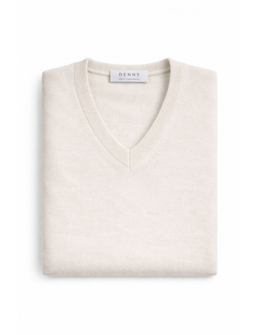 Pure Cashmere V-Neck Sweater - 2 ply