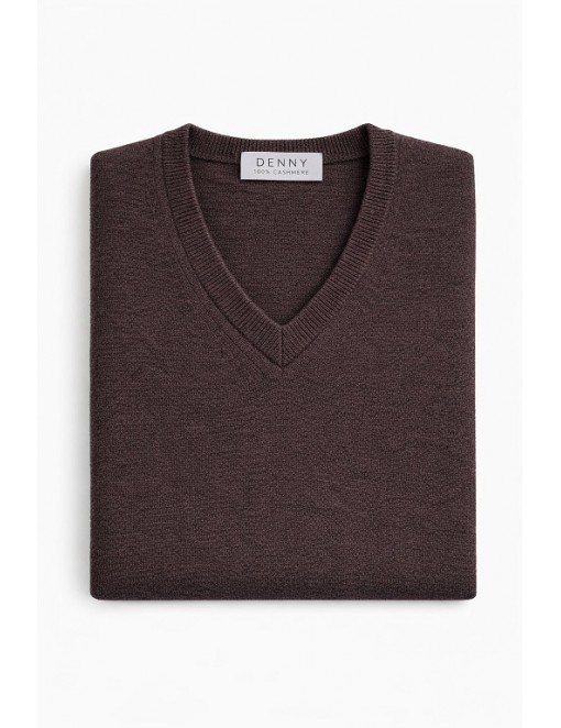 Pure Cashmere V-Neck Sweater - 2 ply