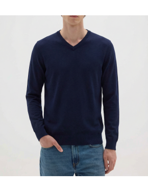 Maglia con scollo a V in 100% cashmere