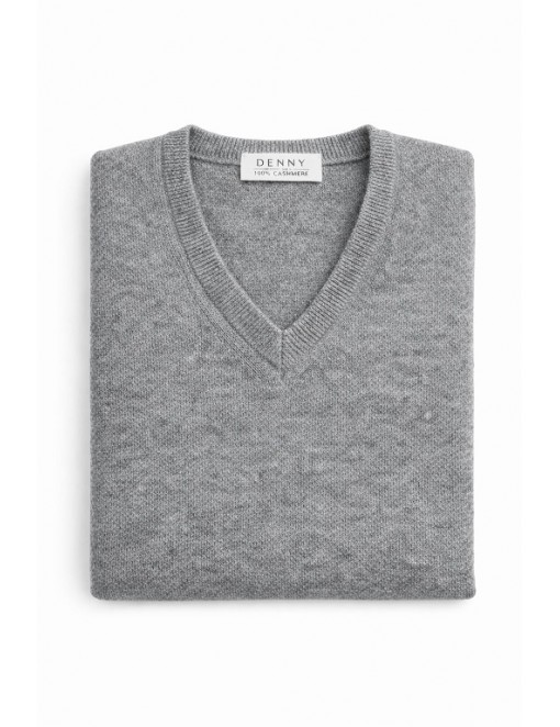 Pure Cashmere V-Neck Sweater - 2 ply
