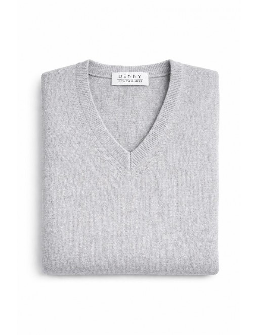 Pure Cashmere V-Neck Sweater - 2 ply