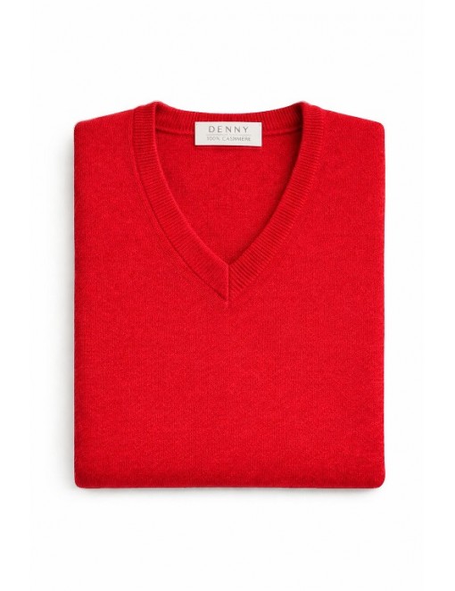 Pure Cashmere V-Neck Sweater - 2 ply
