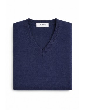 Maglia con scollo a V in 100% cashmere 2