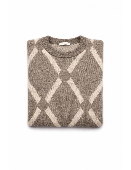 Girocollo Jaquard Rombi Mohair