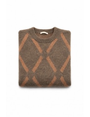 Girocollo Jaquard Rombi Mohair 2