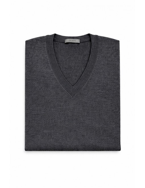 Extrafine Merino Wool V-Neck Sweater
